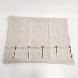 mina perhonen yuki-no-hi 200cm×90cm 希少 刺繍 ファブリック 生地 ベージュ グレー レディース ミナペルホネン【中古】5-0514G♪
