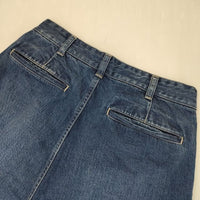 veritecoeur デニムタックパンツ 定価30800円 ST-158 コットン サイズ2 デニムパンツ ブルー レディース ヴェリテクール【中古】5-0901G∞