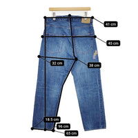 Ordinary fits 5PKT LOOSE ANKLE DENIM REMAKE 5ポケット 定価33000円 サイズ30 デニムパンツ ブルー ユニセックス オーディナリーフィッツ【中古】5-0901G∞