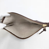 SLOW rubono ルボーノ レザーポーチ ポーチ ブラウン レディース スロウ【中古】5-0808G◎