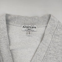AMERICANA スウェット スクール カーディガン AMEY 定価18700円 カーディガン グレー レディース アメリカーナ【中古】5-0726M∞