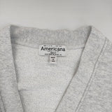 AMERICANA スウェット スクール カーディガン AMEY 定価18700円 カーディガン グレー レディース アメリカーナ【中古】5-0726M∞
