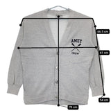 AMERICANA スウェット スクール カーディガン AMEY 定価18700円 カーディガン グレー レディース アメリカーナ【中古】5-0726M∞