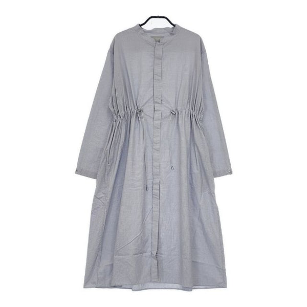 GYMPHLEX 1906 Gymphlex SPORT WEAR バンドカラーシャツワンピース 定価23100円 ワンピース ブルー レディース ジムフレックス【中古】5-0726M∞