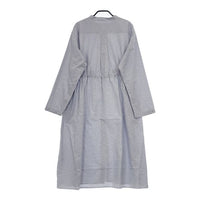 GYMPHLEX 1906 Gymphlex SPORT WEAR バンドカラーシャツワンピース 定価23100円 ワンピース ブルー レディース ジムフレックス【中古】5-0726M∞