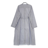 GYMPHLEX 1906 Gymphlex SPORT WEAR バンドカラーシャツワンピース 定価23100円 ワンピース ブルー レディース ジムフレックス【中古】5-0726M∞
