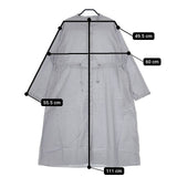 GYMPHLEX 1906 Gymphlex SPORT WEAR バンドカラーシャツワンピース 定価23100円 ワンピース ブルー レディース ジムフレックス【中古】5-0726M∞