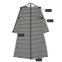 marimekko ボーダーTシャツワンピ サイズXS ワンピース ブラック ホワイト レディース マリメッコ【中古】5-0805M♪