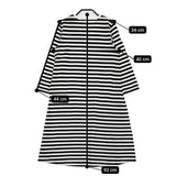 marimekko ボーダーTシャツワンピ サイズXS ワンピース ブラック ホワイト レディース マリメッコ【中古】5-0805M♪