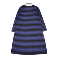 marimekko TIIA ボーダーTシャツワンピ サイズXS ワンピース ネイビー ブラック レディース マリメッコ【中古】5-0805M♪