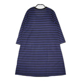 marimekko TIIA ボーダーTシャツワンピ サイズXS ワンピース ネイビー ブラック レディース マリメッコ【中古】5-0805M♪