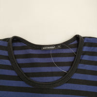marimekko TIIA ボーダーTシャツワンピ サイズXS ワンピース ネイビー ブラック レディース マリメッコ【中古】5-0805M♪