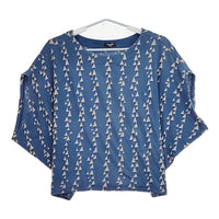 marble sud 025M002191 コットン 半袖Ｔシャツ カットソー ライトブルー ライトベージュ レディース マーブルシュッド【中古】5-0617S△