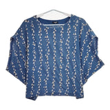 marble sud 025M002191 コットン 半袖Ｔシャツ カットソー ライトブルー ライトベージュ レディース マーブルシュッド【中古】5-0617S△