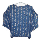 marble sud 025M002191 コットン 半袖Ｔシャツ カットソー ライトブルー ライトベージュ レディース マーブルシュッド【中古】5-0617S△