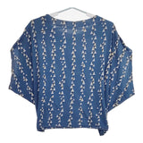 marble sud 025M002191 コットン 半袖Ｔシャツ カットソー ライトブルー ライトベージュ レディース マーブルシュッド【中古】5-0617S△