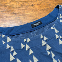marble sud 025M002191 コットン 半袖Ｔシャツ カットソー ライトブルー ライトベージュ レディース マーブルシュッド【中古】5-0617S△