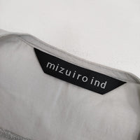mizuiro-ind 1-239602 ピンタックノースリーブシャツ コットン ブラウス シャツ グレー レディース ミズイロインド【中古】5-0617S△