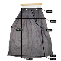nest Robe リネンキュロットスカート 01171-1154 ワイドイージーパンツ キュロット グレー レディース ネストローブ【中古】5-0805M♪