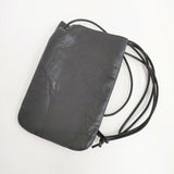 ARTS&CRAFTS VEGETABLE HORSE LEATHER FLAT SHOULDER S 定価14300円 レザーポシェット ショルダーバッグ ブラック レディース アーツ&クラフツ【中古】5-0802G∞