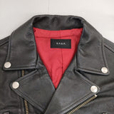 G.V.G.V. 革 GV1731003 レースアップレザーダブル ライダースジャケット ブラック レディース ジーヴィージーヴィー【中古】5-1101T∞