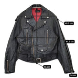 G.V.G.V. 革 GV1731003 レースアップレザーダブル ライダースジャケット ブラック レディース ジーヴィージーヴィー【中古】5-1101T∞