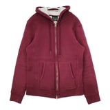 CAMBER USA製 裏地サーマル ジップアップパーカー サイズM パーカー ワインレッド レディース キャンバー【中古】5-1101T∞