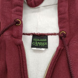 CAMBER USA製 裏地サーマル ジップアップパーカー サイズM パーカー ワインレッド レディース キャンバー【中古】5-1101T∞