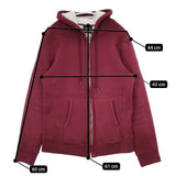 CAMBER USA製 裏地サーマル ジップアップパーカー サイズM パーカー ワインレッド レディース キャンバー【中古】5-1101T∞