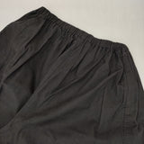 homspun 241-3372 バルキーシーチング 厚手 ギャザーパンツ コットン パンツ ブラック レディース ホームスパン【中古】5-0901G∞