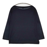 GALERIE VIE パウダーコットン ボートネックプルオーバー 定価14300円 カットソー ネイビー レディース ギャルリーヴィー【中古】5-0901M∞