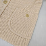 Manna 未使用品 コットンニット ジャケット ベージュ レディース マンナ【中古】5-0901M∞