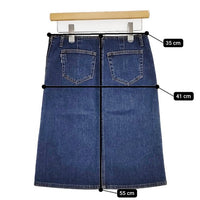 BURBERRY BLUE LABEL デニム スカート ブルー レディース バーバリーブルーレーベル【中古】5-0901M∞