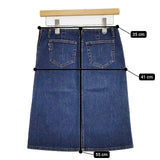 BURBERRY BLUE LABEL デニム スカート ブルー レディース バーバリーブルーレーベル【中古】5-0901M∞
