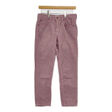 Harriss/Lee テーパード コットン コーデュロイ パンツ ピンク レディース ハリス/リー【中古】5-0827T∞