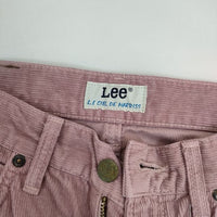Harriss/Lee テーパード コットン コーデュロイ パンツ ピンク レディース ハリス/リー【中古】5-0827T∞
