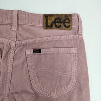Harriss/Lee テーパード コットン コーデュロイ パンツ ピンク レディース ハリス/リー【中古】5-0827T∞
