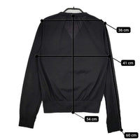 TSUMORI CHISATO アクリルコットン カーディガン ブラック レディース ツモリチサト【中古】5-0827M∞