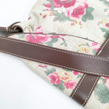 Cath Kidston 未使用品 花柄 ショルダーバッグ ベージュ ピンク レディース キャスキットソン【中古】5-0802G∞