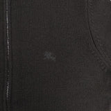 BURBERRY BLUE LABEL ウール ジップアップ ニット カーディガン ブラック レディース バーバリーブルーレーベル【中古】5-0827T∞