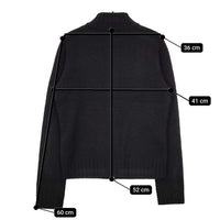BURBERRY BLUE LABEL ウール ジップアップ ニット カーディガン ブラック レディース バーバリーブルーレーベル【中古】5-0827T∞