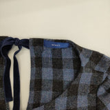 NIMES チェック ウール ワンピース ブルー ブラック レディース ニーム【中古】5-0827T∞