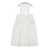 veritecoeur VC-2381 吊りスカート 定価35200円 ジャンパースカート コットン ロングスカート ホワイト レディース ヴェリテクール【中古】5-1106M∞