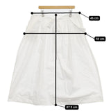 veritecoeur VC-2381 吊りスカート 定価35200円 ジャンパースカート コットン ロングスカート ホワイト レディース ヴェリテクール【中古】5-1106M∞