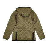 LAVENHAM/LIBERTY キルティング 中綿 ジャケット カーキ レディース ラベンハム/リバティ【中古】5-0827T∞