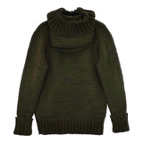 mina perhonen ia8337 Rovaniemi ウール ニット ブルゾン カーキ レディース ミナペルホネン【中古】5-0827T∞