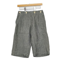 MARGARET HOWELL MHW07610373893 リネン ショートパンツ ハーフパンツ ショーツ グレー レディース マーガレットハウエル【中古】5-0810M∞