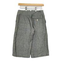 MARGARET HOWELL MHW07610373893 リネン ショートパンツ ハーフパンツ ショーツ グレー レディース マーガレットハウエル【中古】5-0810M∞