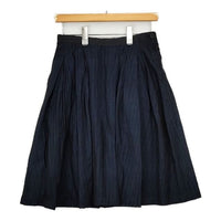 MARGARET HOWELL MHW06620381241 ウールリネン ヘリンボーン スカート ネイビー レディース マーガレットハウエル【中古】5-0827T∞