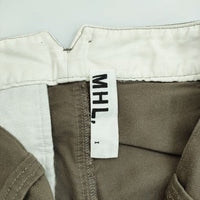 MHL. 578-243871 コットン クロップドパンツ カーキ レディース エムエイチエル【中古】5-0810M∞
